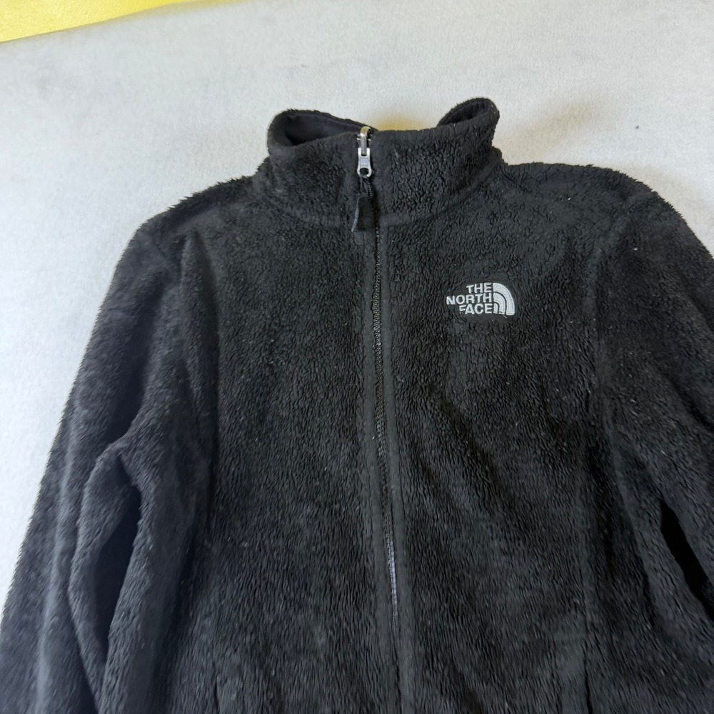 The North Face Osito Fleece Jacket Womens Small Black Full Zip Soft Fuzzy‎ 6770